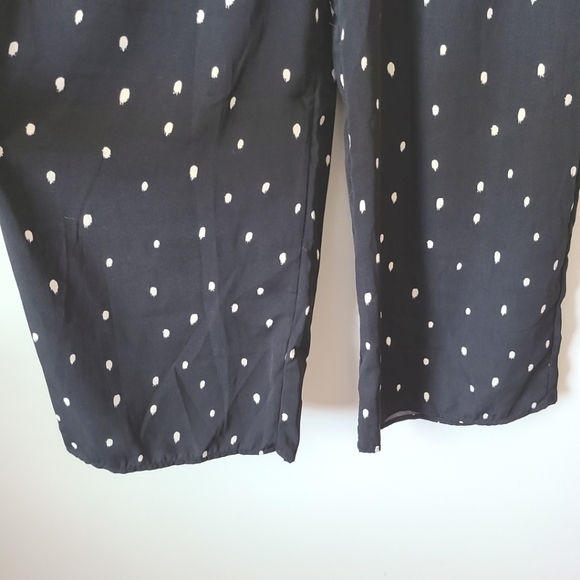 Black & White Polkadot Wide Leg Pants Size Medium - Picture 7 of 11
